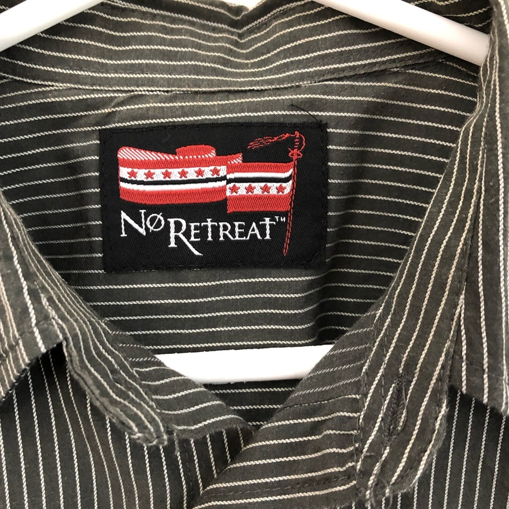Boys' Black Striped Shirt with Dragon Design - Picture 3 of 7